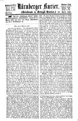 Nürnberger Kurier (Nürnberger Friedens- und Kriegs-Kurier) Freitag 26. April 1861