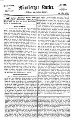 Nürnberger Kurier (Nürnberger Friedens- und Kriegs-Kurier) Dienstag 14. Mai 1861