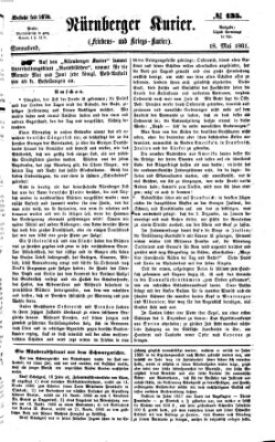 Nürnberger Kurier (Nürnberger Friedens- und Kriegs-Kurier) Samstag 18. Mai 1861