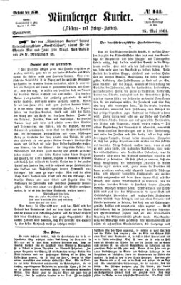 Nürnberger Kurier (Nürnberger Friedens- und Kriegs-Kurier) Samstag 25. Mai 1861