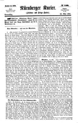 Nürnberger Kurier (Nürnberger Friedens- und Kriegs-Kurier) Donnerstag 30. Mai 1861