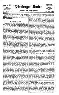 Nürnberger Kurier (Nürnberger Friedens- und Kriegs-Kurier) Samstag 20. Juli 1861