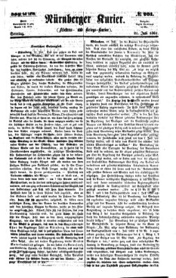 Nürnberger Kurier (Nürnberger Friedens- und Kriegs-Kurier) Sonntag 21. Juli 1861