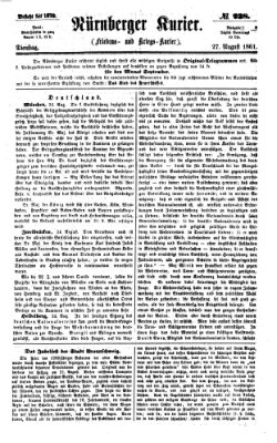 Nürnberger Kurier (Nürnberger Friedens- und Kriegs-Kurier) Dienstag 27. August 1861