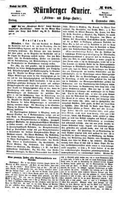 Nürnberger Kurier (Nürnberger Friedens- und Kriegs-Kurier) Freitag 6. September 1861