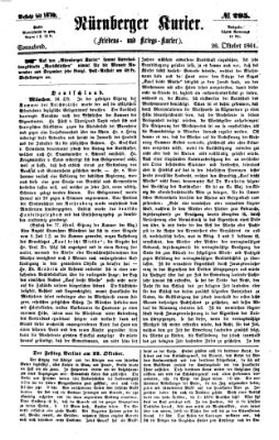 Nürnberger Kurier (Nürnberger Friedens- und Kriegs-Kurier) Samstag 26. Oktober 1861