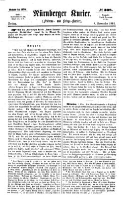 Nürnberger Kurier (Nürnberger Friedens- und Kriegs-Kurier) Freitag 8. November 1861