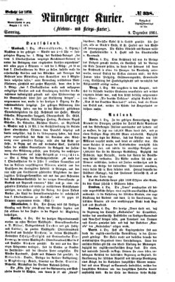 Nürnberger Kurier (Nürnberger Friedens- und Kriegs-Kurier) Sonntag 8. Dezember 1861