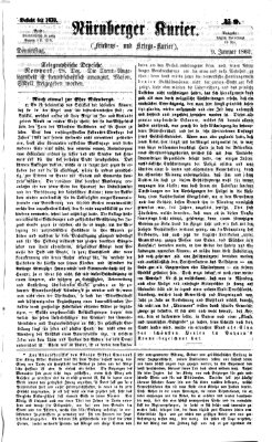 Nürnberger Kurier (Nürnberger Friedens- und Kriegs-Kurier) Donnerstag 9. Januar 1862