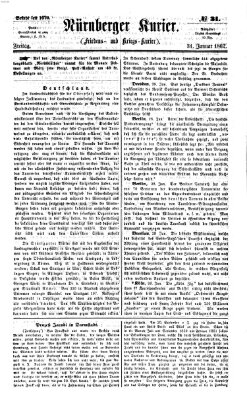 Nürnberger Kurier (Nürnberger Friedens- und Kriegs-Kurier) Freitag 31. Januar 1862