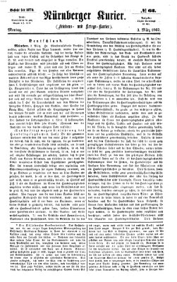 Nürnberger Kurier (Nürnberger Friedens- und Kriegs-Kurier) Montag 3. März 1862