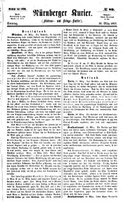 Nürnberger Kurier (Nürnberger Friedens- und Kriegs-Kurier) Sonntag 30. März 1862