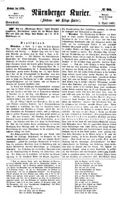 Nürnberger Kurier (Nürnberger Friedens- und Kriegs-Kurier) Samstag 5. April 1862