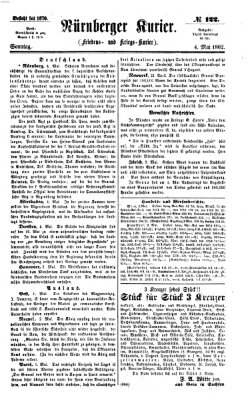 Nürnberger Kurier (Nürnberger Friedens- und Kriegs-Kurier) Sonntag 4. Mai 1862