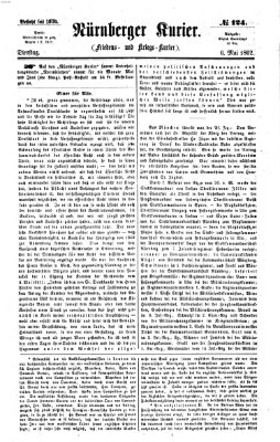 Nürnberger Kurier (Nürnberger Friedens- und Kriegs-Kurier) Dienstag 6. Mai 1862