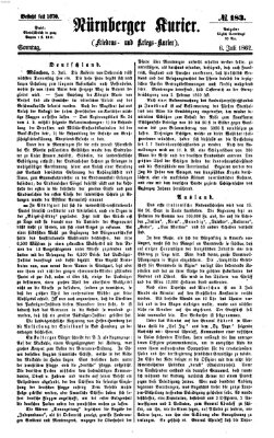 Nürnberger Kurier (Nürnberger Friedens- und Kriegs-Kurier) Sonntag 6. Juli 1862