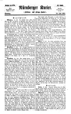 Nürnberger Kurier (Nürnberger Friedens- und Kriegs-Kurier) Sonntag 20. Juli 1862