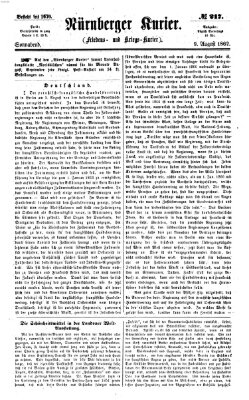 Nürnberger Kurier (Nürnberger Friedens- und Kriegs-Kurier) Samstag 9. August 1862