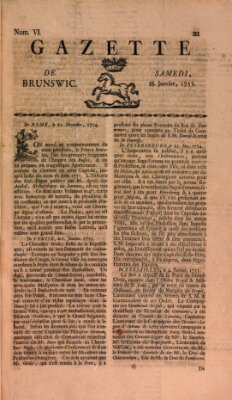 Gazette de Brunswig Samstag 18. Januar 1755