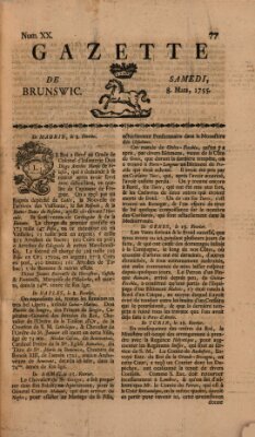 Gazette de Brunswig Samstag 8. März 1755