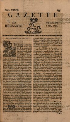 Gazette de Brunswig Mittwoch 7. Mai 1755