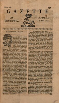 Gazette de Brunswig Samstag 17. Mai 1755