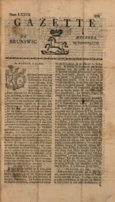 Gazette de Brunswig Mittwoch 24. September 1755