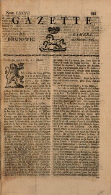 Gazette de Brunswig Samstag 25. Oktober 1755