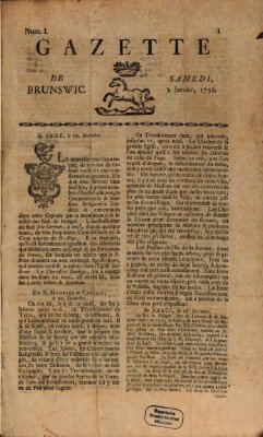 Gazette de Brunswig Samstag 3. Januar 1756