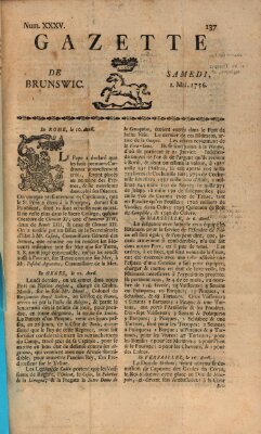 Gazette de Brunswig Samstag 1. Mai 1756