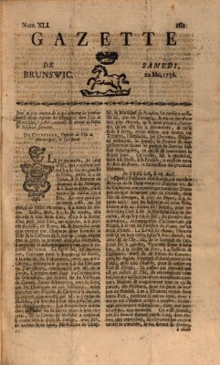 Gazette de Brunswig Samstag 22. Mai 1756