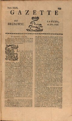 Gazette de Brunswig Samstag 19. Juni 1756