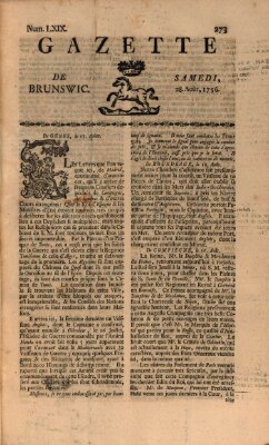 Gazette de Brunswig Samstag 28. August 1756