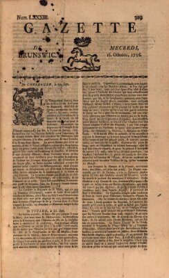 Gazette de Brunswig Samstag 16. Oktober 1756