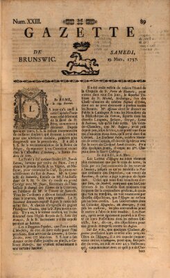 Gazette de Brunswig Samstag 19. März 1757