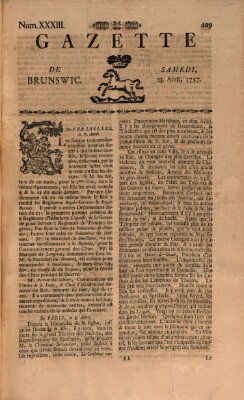 Gazette de Brunswig Samstag 23. April 1757