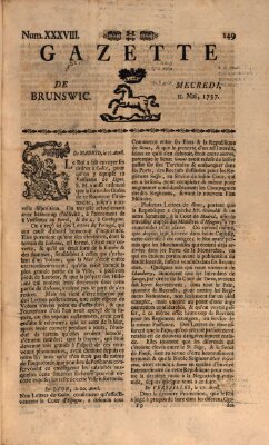 Gazette de Brunswig Mittwoch 11. Mai 1757