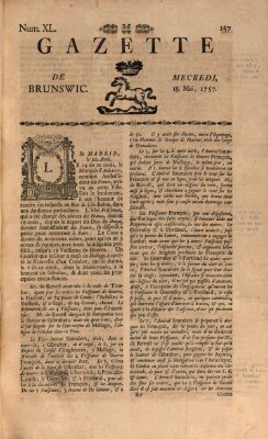 Gazette de Brunswig Mittwoch 18. Mai 1757