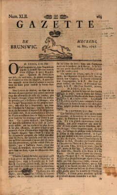 Gazette de Brunswig Mittwoch 25. Mai 1757