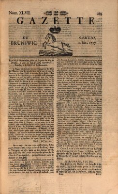 Gazette de Brunswig Samstag 11. Juni 1757