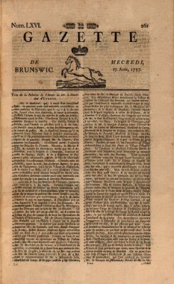 Gazette de Brunswig Mittwoch 17. August 1757