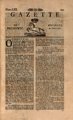 Gazette de Brunswig Mittwoch 31. August 1757