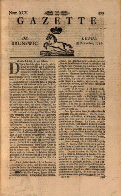 Gazette de Brunswig Montag 28. November 1757