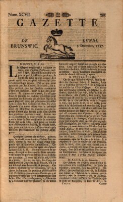 Gazette de Brunswig Montag 5. Dezember 1757