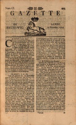 Gazette de Brunswig Montag 19. Dezember 1757