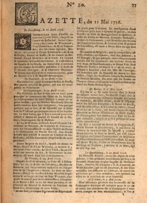 Gazette (Gazette de France) Samstag 15. Mai 1756