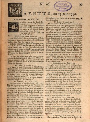 Gazette (Gazette de France) Samstag 19. Juni 1756