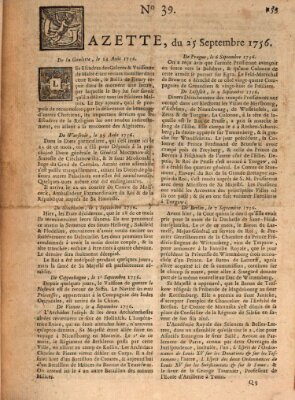 Gazette (Gazette de France) Samstag 25. September 1756