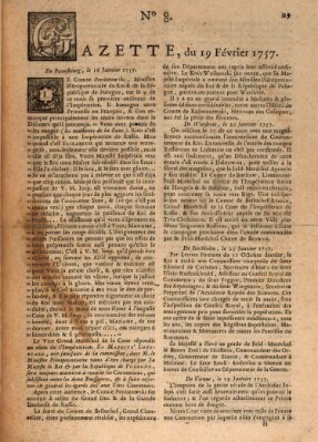 Gazette (Gazette de France) Samstag 19. Februar 1757