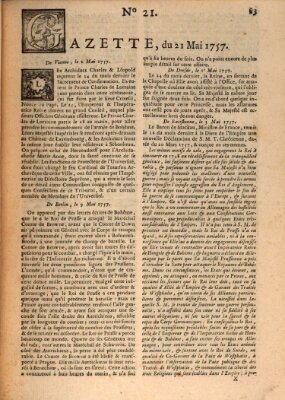 Gazette (Gazette de France) Samstag 21. Mai 1757